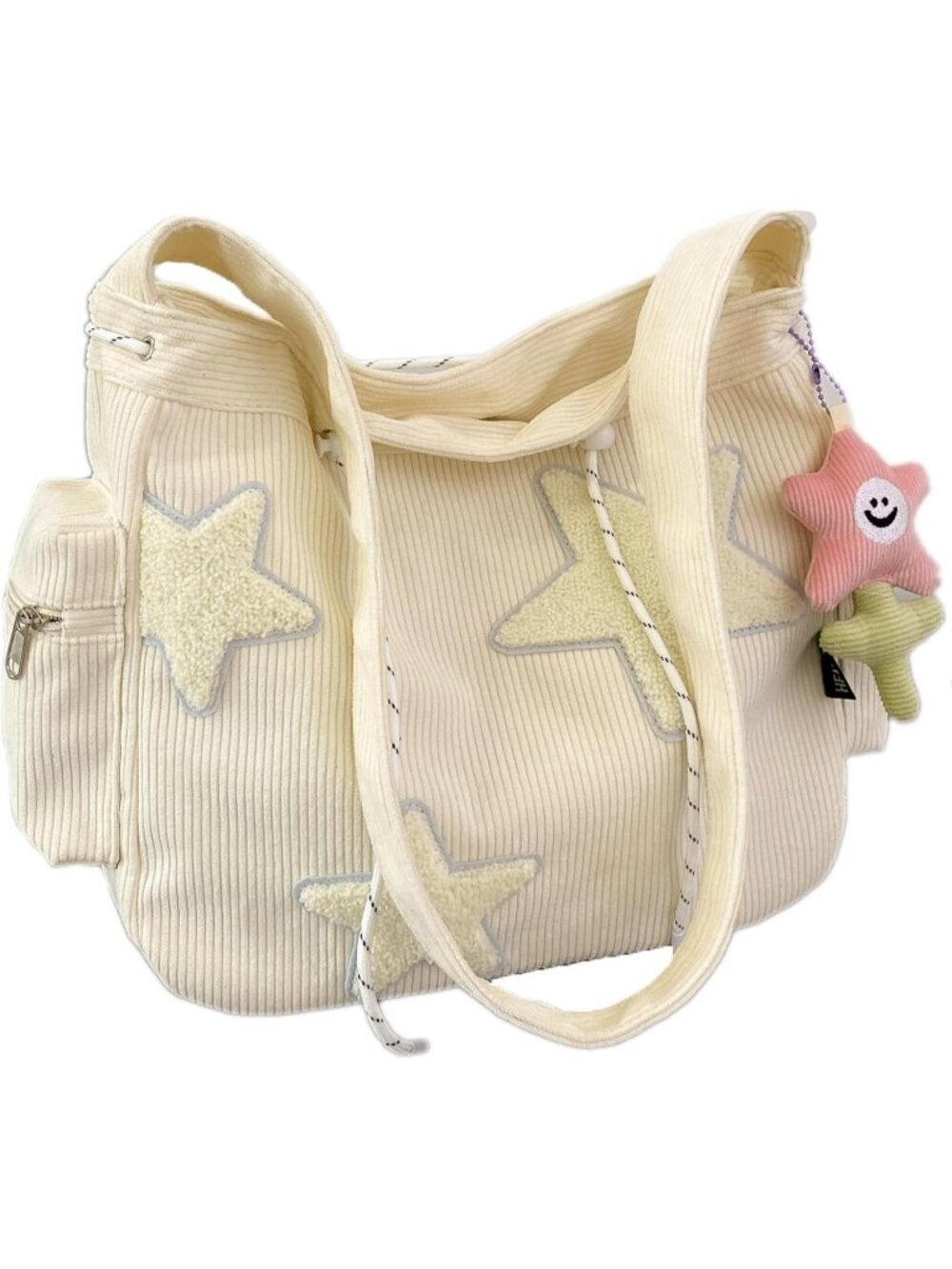 Women's Beige Cute Travel comfortable Shopping Tote Crossbody Shoulder Bag